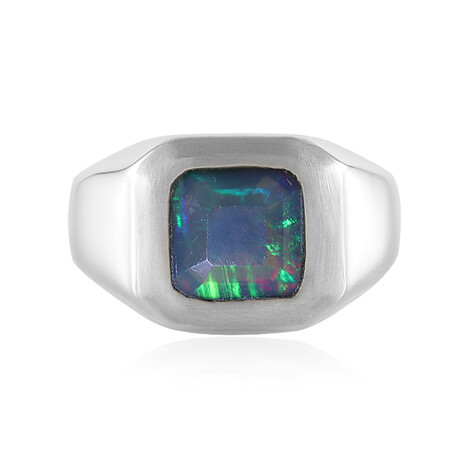 Anillo en plata con Ópalo de Mezezo (de Melo)