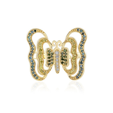 I2 (J) Diamant-Silberring