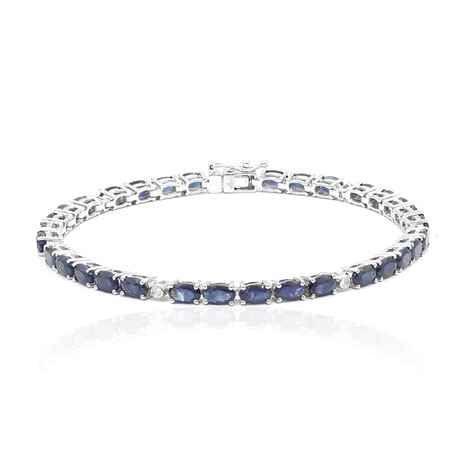 Bracelet en or et Saphir bleu de Ceylan