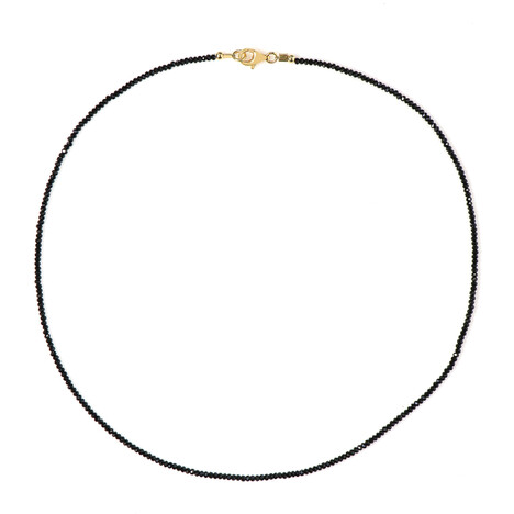 Collana in argento con Spinello Nero