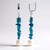 Neon Blue Apatite Silver Earrings (Riya)