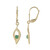 Socoto Emerald Silver Earrings