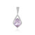 Ciondolo in argento con Ametista Rose de France