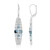 Pendientes en plata con Topacio azul de Londres (KM by Juwelo)