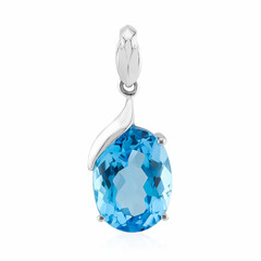 Ciondolo in argento con Topazio Blu Svizzero (Pallanova)