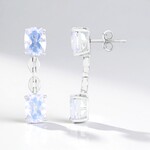 Orecchini in argento con Quarzo Blue Moon