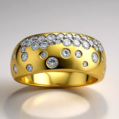 Bague en or et Diamant VVS1 (G) (Annette)