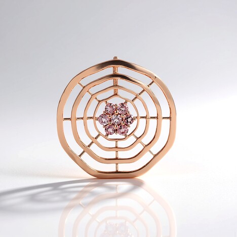 Pendentif en argent et Tourmaline rose (SAELOCANA)
