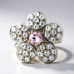 Anello in argento con Ametista Rose de France