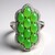 Anello in argento con Crisoprasio Imperiale