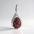 Ciondolo in argento con Spinello Rosso (de Melo Essence)