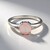 Anello in argento con Quarzo Rosa