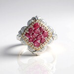 Anello in argento con Topazio Rosa (Dallas Prince Designs)