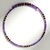 Collana rigida in acciaio con Ematite Porpora (Riya)