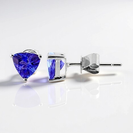 Orecchini in oro con Tanzanite AAA