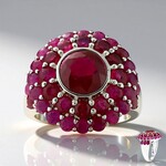 Anello in argento con Rubino del Madagascar