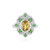 Anello in argento con Berillo Giallo