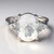 Anello in argento con Quarzo Ghiaccio di Luna