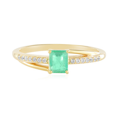 Bague en argent et Emeraude de Russie (Adela Silber)
