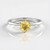 Anello in argento con Berillo Giallo