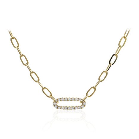 Gouden halsketting met I1 (H) Diamanten (CIRARI)