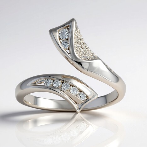 Anello in argento con Topazio Bianco (TPC)