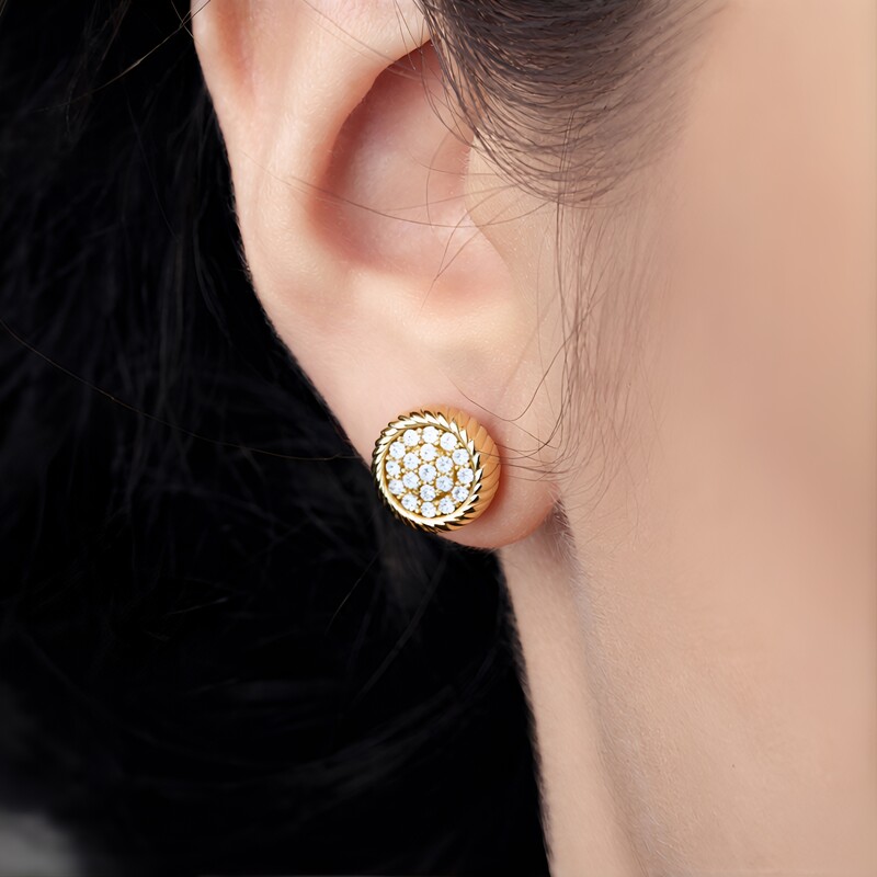 Orecchini in oro con Diamante IF (G) (de Melo Gold)