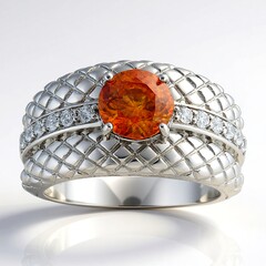 Anello in argento con Sfalerite (de Melo Essence)