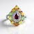 Anello in argento con Rodolite