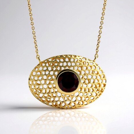 Collier en or et Grenat Rhodolite (Ornaments by de Melo)