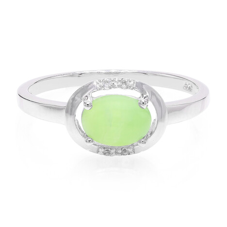 Anello in argento con Crisoprasio