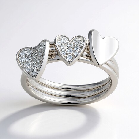 Anello in argento con Zircone (Adela Silber)