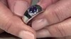 Anillo en plata con Iolita de Madagascar (de Melo)