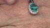 Collar en oro con Apatita azul