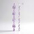 Boucles d'oreilles en argent et Améthyste
