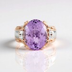 Lavendel-Amethyst-Silberring (Gems en Vogue)
