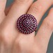 Bague en argent et Grenat Rhodolite