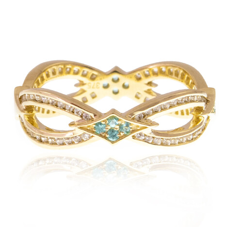 Brasilianischer Paraiba-Turmalin-Goldring (de Melo)