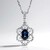 Collana in oro con Zaffiro Ceylon Blu (CIRARI)