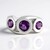 Anello in argento con Ametista Siberiana