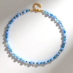 Collana in argento con Acquamarina Brasiliana