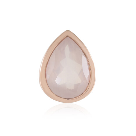 Rose Quartz Silver Pendant (MONOSONO COLLECTION)