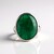 Anello in argento con Berillo color smeraldo