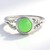 Anello in argento con Crisoprasio Imperiale