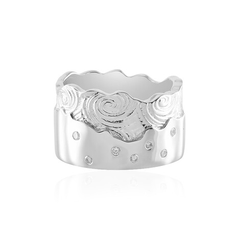 Anello in argento con Diamante I2 (H) (de Melo Essence)