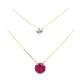 9K Madagascar Ruby Gold Necklace (de Melo)