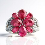 Anillo en plata con Turmalina rosa de Brasil (de Melo Essence)