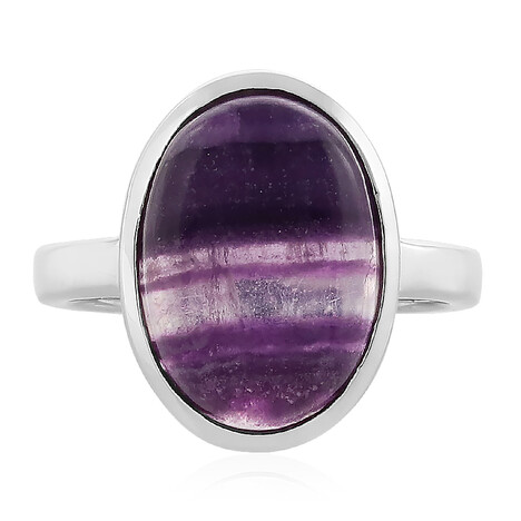 Bague en argent et Fluorite