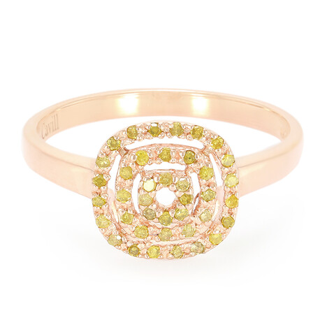 Fancy Diamond Silver Ring