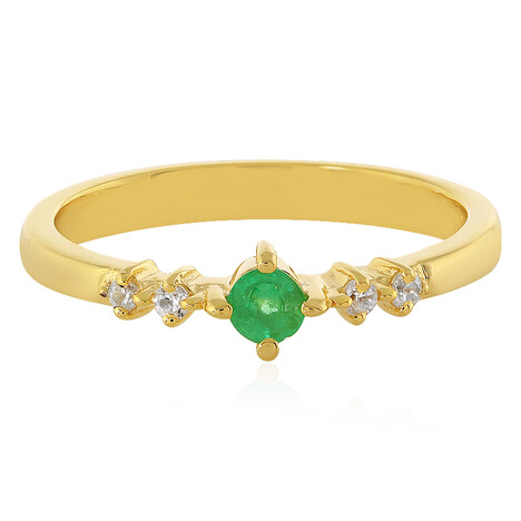 Kolumbianischer Smaragd-Silberring